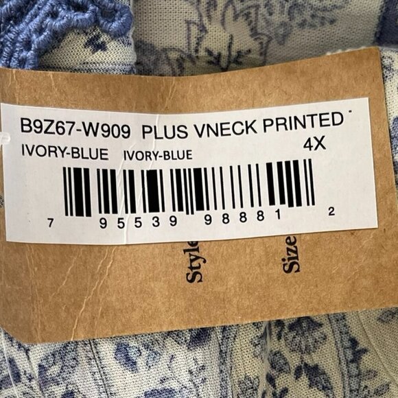 Romantic Gypsy Plus-Size Embroidered BoHo Bohemian Hippie Peasant Tunic Sz 4x - Picture 11 of 11